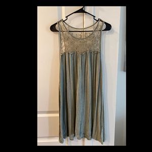 Foral Lace top Sage green sundress